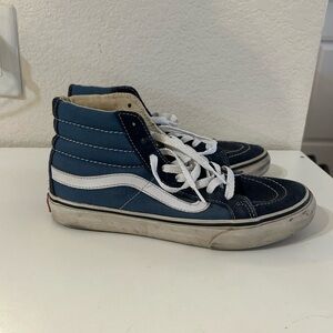 Vans Sk8-Hi Blue and White Sneakers